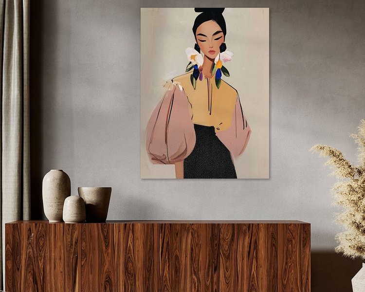 Example of the artwork in a room