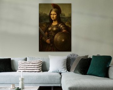 Mona Lisa Krijger van Poster Art Shop