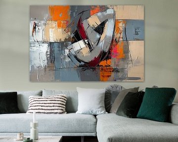 Shadows and Shapes Ballet van Abstract Schilderij