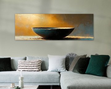 Schaal | Echoes of Stillness in Orange van Zen en Meer