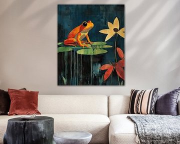 Oranje kikker van Dream Drip