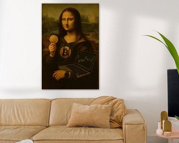 Mona Lisa crypto van Poster Art Shop