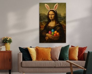 Mona Lisa Portrait Ostern