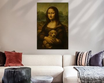 Mona Lisa mit Hund
