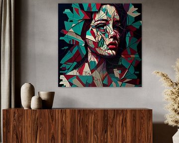 Portrait d'une femme en pleurs