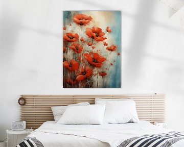 klaprozen bloesems impressionisme delicaat efemere bloemen van gm_designs