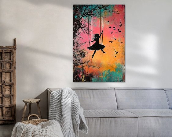 Example of the artwork in a room