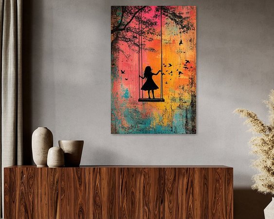 Example of the artwork in a room