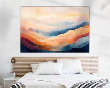 Fließende Berglandschaft in Pastell Nr. 5 von Studio BB