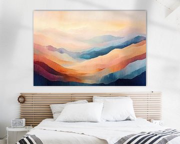 Vloeiend Berglandschap in Pastel no.5 van Studio BB