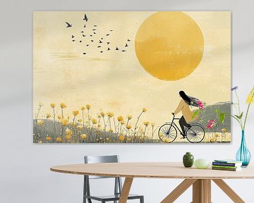 Zonnige Fietstocht langs de Bloemen no.1 van Studio BB