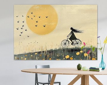 Zonnige Fietstocht langs de Bloemen no.3 van Studio BB