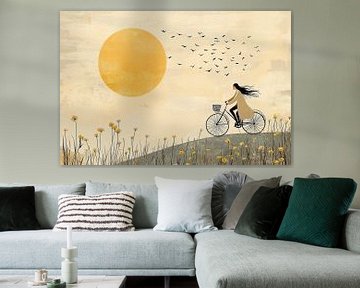 Zonnige Fietstocht langs de Bloemen no.4 van Studio BB