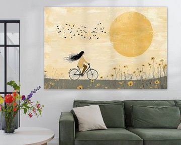 Zonnige Fietstocht langs de Bloemen no.5 van Studio BB