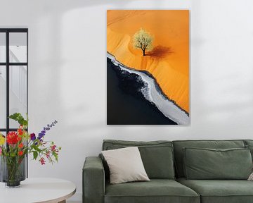 Boom in het gouden duin van HyggeHavn