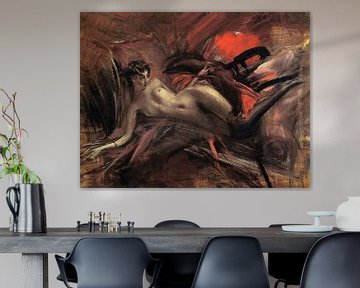 Giovanni Boldini - Liegender Akt von Peter Balan