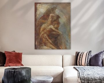George Frederic Watts - Vuur, studie voor het terrasfresco in Carlton House, De Elementen