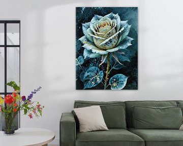 De Blauwe Roos van de Nacht van Retrotimes