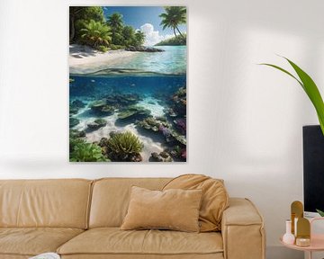 belle vue sur la plage sur hisamvideo art