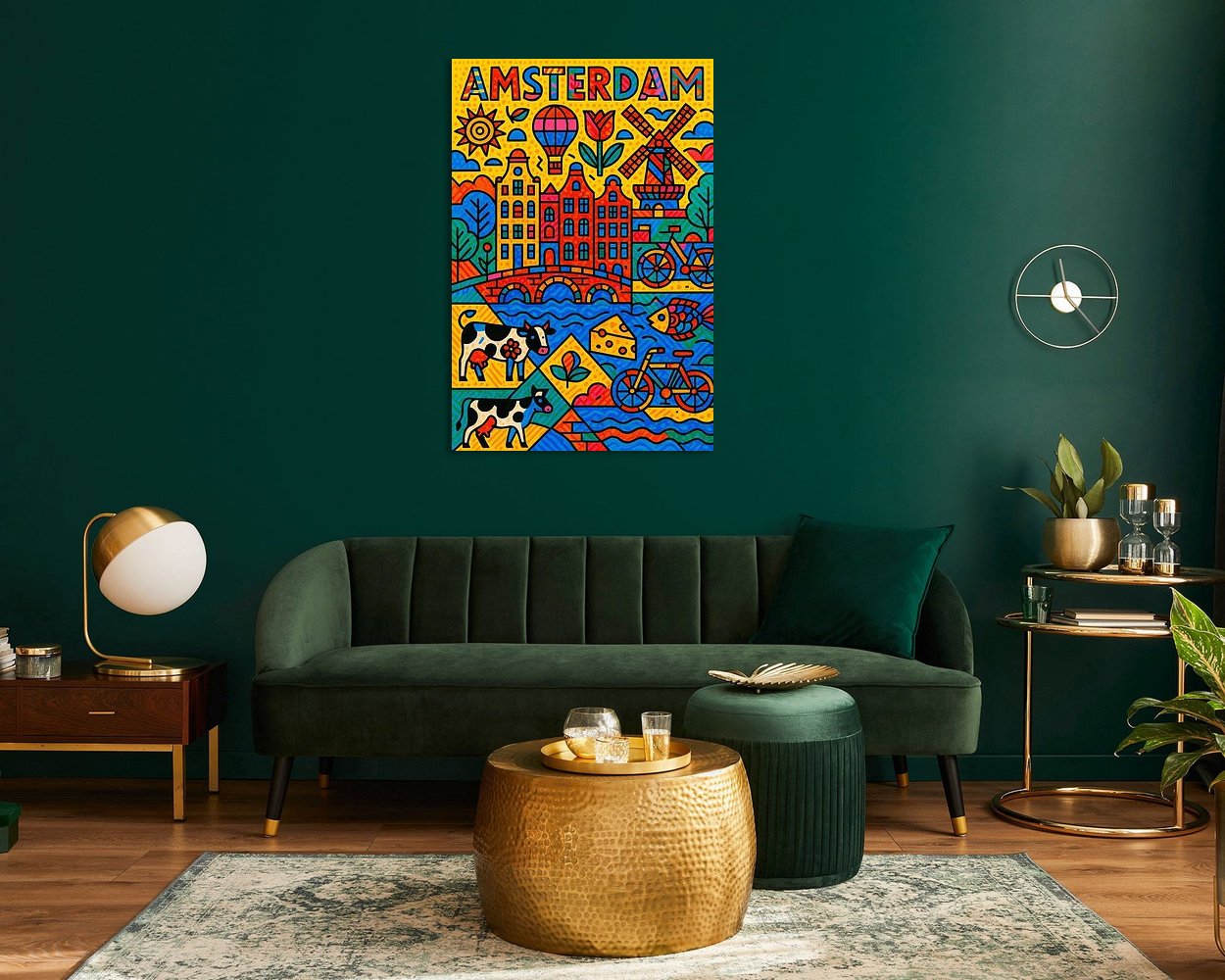 Example of the artwork in a room