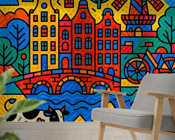Example of the artwork in a room