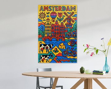 Kleurrijk Amsterdam: Een Vrolijke Reis door de Stad van But First Framing
