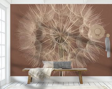 Simplicity can be so simple: Moccha Mousse with a light beige Tragopogon by Marjolijn van den Berg