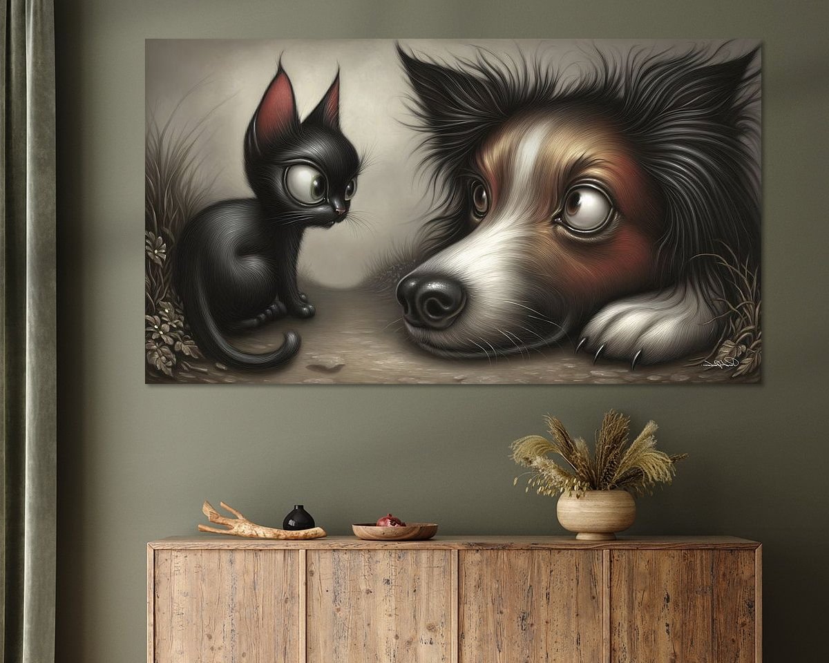 Example of the artwork in a room