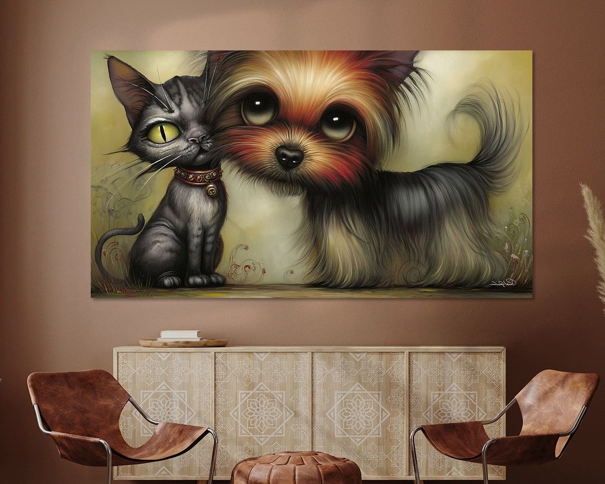 Example of the artwork in a room