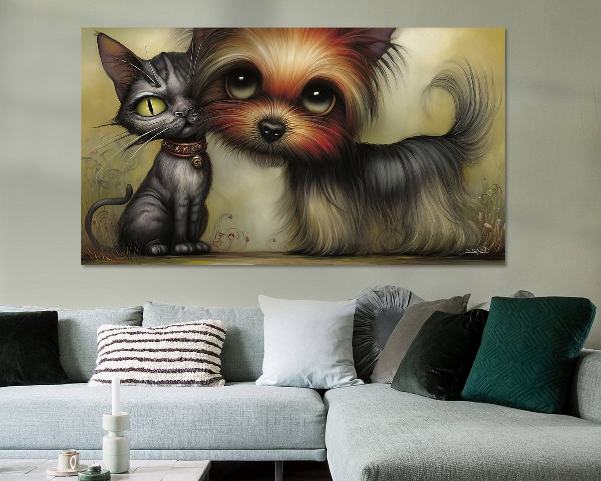 Example of the artwork in a room