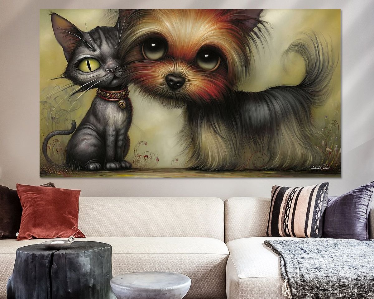 Example of the artwork in a room
