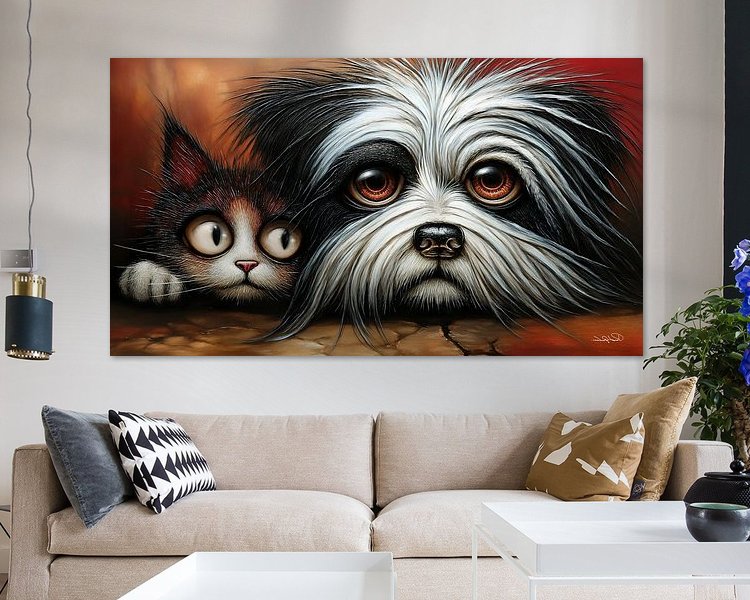 Example of the artwork in a room