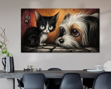 Example of the artwork in a room