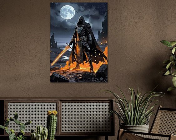 Example of the artwork in a room