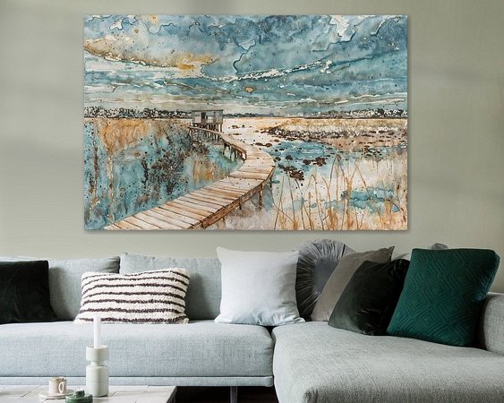 Example of the artwork in a room