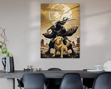 Schaduw Samurai en Golden Retriever van MIROKKU