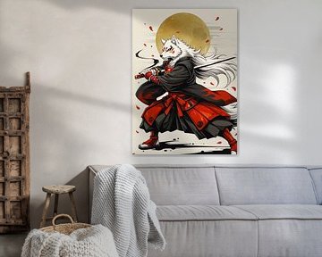 White Wolf Samurai by MIROKKU