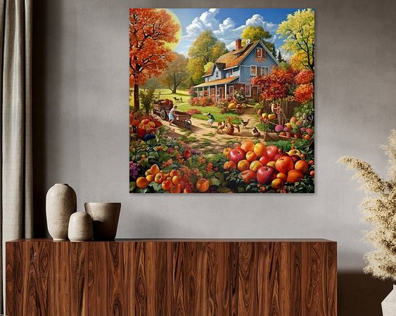 Example of the artwork in a room