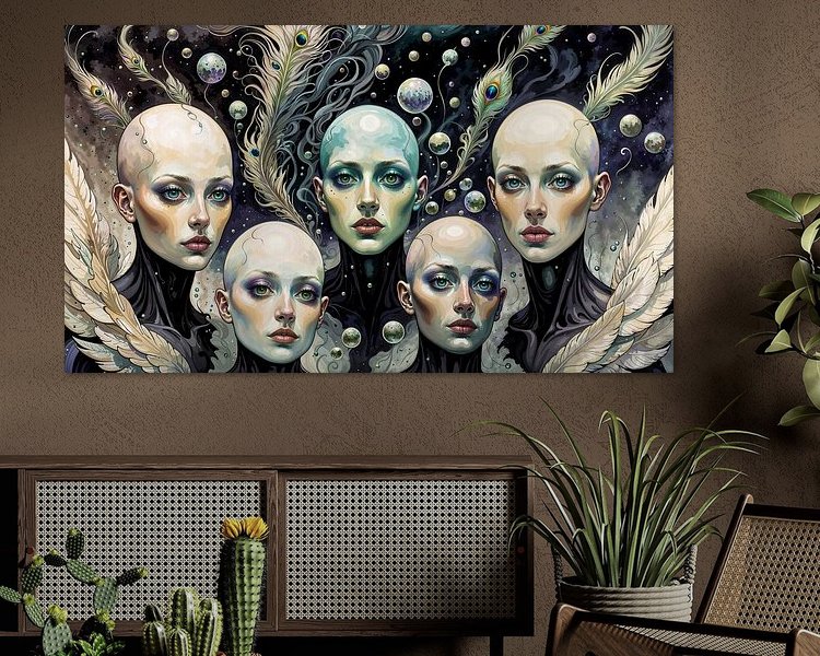 Example of the artwork in a room