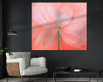 Pink Flower van Rita Tielemans Kunst
