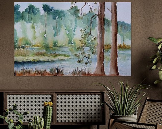 Example of the artwork in a room