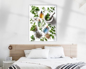 Kruiden, flesjes en vijzel. Kruidengeneeskunde, Botanisch van Basahen