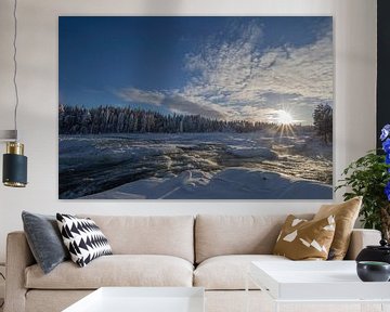 Under the spell of the frozen river - Storforsen in the heart of the north by Fototante