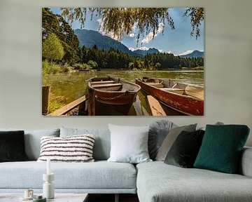 Summer at the Völser Weiher .... Lake idyll with mountain backdrop by Fototante