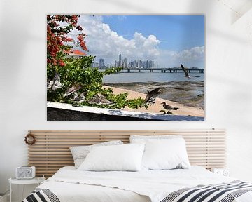 View of the city from the park by Claude Laprise