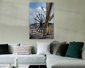 Kruirad van molen De Walvisch Schiedam