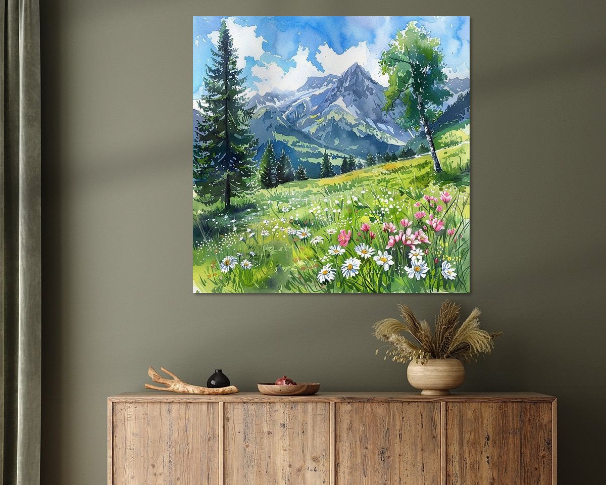 Example of the artwork in a room