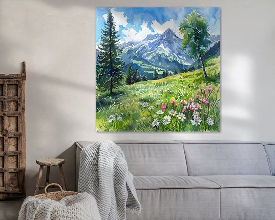 Example of the artwork in a room