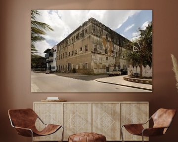 Oud gebouw in Stone Town, Zanzibar, Tanzanie van Imageditor