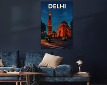 Neu-Delhi von Poster Art Shop